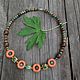 Beads necklace made of ceramic and wood 2, Beads2, Bratsk,  Фото №1