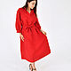 Платье рубашка красного цвета. Платья. e-fashion.spb. Интернет-магазин Ярмарка Мастеров.  Фото №2