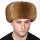 Men's hat made of Muskrat fur, Caps, Moscow,  Фото №1