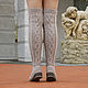 Demi-season boots ' Kristina'. High Boots. KnittedBoots. My Livemaster. Фото №6