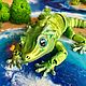 Игрушка подвижная Геккон. 25 см. 3D печать, Игрушки, Москва,  Фото №1