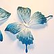 Order Butterfly silk. fantasy flowers. Livemaster. . Brooches Фото №3