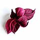 Hair Clip Flower for Hairstyle Magento Lingonberry Dark Pink Fuchsia, Hairpins, Moscow,  Фото №1