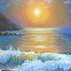 Oil painting 'Sunrise. Crimea.'. Pictures. Fine Art for Joy. My Livemaster. Фото №4