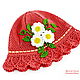 Summer crochet Panama hats for girls 'Bright summer-2', Panama, Ekaterinburg,  Фото №1