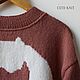  women's sweater with abstract pattern. Sweaters. CUTE-KNIT by Nata Onipchenko. Online shopping on My Livemaster.  Фото №2