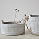 Concrete planter Bucket with rope handles Provence, Country. Pots1. Decor concrete Azov Garden. My Livemaster. Фото №6
