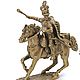 Soldiers figurines, horse of the hussar, brass, 14-15 cm, Figurine, Moscow,  Фото №1