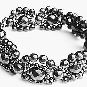 Украшения handmade. Livemaster - original item Bracelet made of hematite beads: Hematite bracelet. Handmade.