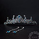 Crown with blue quartz stones 'Ice crown'. Crowns. Del-moro. Online shopping on My Livemaster.  Фото №2