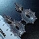 Крупные Серьги. Серебро 925 пробы. Italia. Серьги классические. БутикЛюкс. Ярмарка Мастеров.  Фото №6