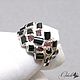 Ring: Silver Ring with Sherl and Corundum Red and Black. Rings. Elena Shevchenko  jeweller (odoli). My Livemaster. Фото №4