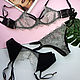 Lingerie set with garter belt. Underwear sets. Your alibi ( lingerie). Online shopping on My Livemaster.  Фото №2