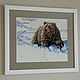 Embroidered picture 'Grizzly'. Pictures. Asta. Online shopping on My Livemaster.  Фото №2