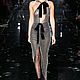 Ткань сетка со стразами черные серебристые Haute Couture ,Франция. Ткани. ТКАНИ OUTLET. Ярмарка Мастеров.  Фото №4