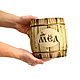 Wooden barrel for honey 3 kg. A barrel of lime. Art.7037. Jars. SiberianBirchBark (lukoshko70). My Livemaster. Фото №5