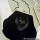  Черная замшевая сумочка с кошкой, Сумка с фермуаром, Москва,  Фото №1