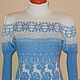 Women's sweater with reindeer, lantern sleeve. Sweaters. SweaterOK. Online shopping on My Livemaster.  Фото №2