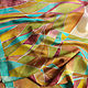 Batik shawl 'Abstract landscape' natural silk. Shawls1. Handpainted silk by Ludmila Kuchina. My Livemaster. Фото №5