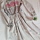 Order Long linen dress 'Nadezhda' grey. ZanKa. Livemaster. . Dresses Фото №3