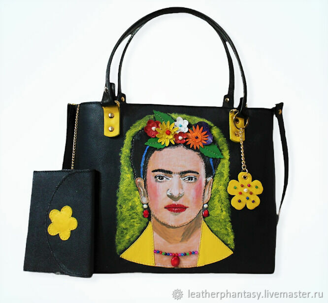 Frida Kahlo on antique book page Weekender Tote Bag by Madame Memento -  Pixels Merch
