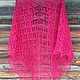 Shawl Cherry Orchard shoulder cape triangular. Shawls. Bright Shawls by BorchankaZL. My Livemaster. Фото №4