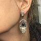 Achilles Earrings. Silver, gold, Iolite, amethyst. Earrings. BENANDLU. My Livemaster. Фото №5