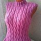 Order Knitted vest 'Wonderful' handmade. hand knitting from Galina Akhmedova. Livemaster. . Vests Фото №3