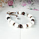WHITE CHOCOLATE bracelet and earrings to buy a gift for my wife. Jewelry Sets. Amorella - Beads. My Livemaster. Фото №4