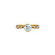 Vermeil ring with 6mm sky blue topaz (RCR6). Rings. IRStudio. Online shopping on My Livemaster.  Фото №2