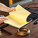 Leather travelbook notebook with pvc organizer. Sketchbooks. KullikovCraft. My Livemaster. Фото №4