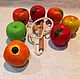 Lacing 'Bulk apples - four varieties'. Lacing cards. Shop Grizunok teether. Online shopping on My Livemaster.  Фото №2