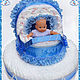 "Голубые кружева"  Арт.110920. Подарок новорожденному. babies-newborn (babies). Ярмарка Мастеров.  Фото №6