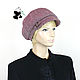 Order Stylish ladies ' eight-point tweed cap. ' Cranberries'. Mishan (mishan). Livemaster. . Caps1 Фото №3
