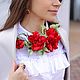 Украшение розы-"Lady Rose"-брошь, заколка. Цветы из шелка, Брошь-зажим, Абакан,  Фото №1