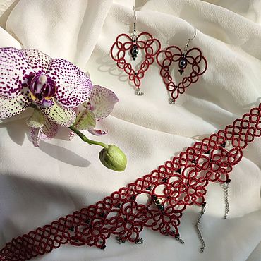 Украшения ручной работы. Ярмарка Мастеров - ручная работа Комплект `"Valentin"". Handmade.