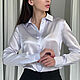 Шелковая рубашка. Блузки. Одежда из шелка - Дарья К.. Ярмарка Мастеров.  Фото №4