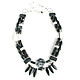 Black necklace, moonstone necklace, evening onyx necklace. Necklace. Irina Moro. Online shopping on My Livemaster.  Фото №2