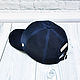 Order Baseball cap made of genuine suede, dark blue color, in stock!. SHOES&BAGS. Livemaster. . Baseball caps Фото №3