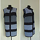 Knitted sleeveless coat ' Jeans ' vest. Coats. vyazanaya6tu4ka. Online shopping on My Livemaster.  Фото №2