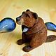 Felt toy Beaver with shell, Felted Toy, Heidelberg,  Фото №1
