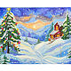 Картина маслом Новогодняя история, на холсте 30x40, Картины, Нижнекамск,  Фото №1