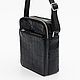 Сумка через плечо из кожи крокодила IMA0827B4. Мужская сумка. CrocShop товары из экзотической кожи. Интернет-магазин Ярмарка Мастеров.  Фото №2