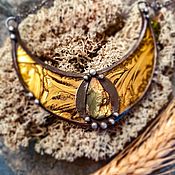 Украшения handmade. Livemaster - original item Lunnitsa gold pendant (pl-039). Handmade.
