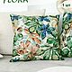 Подушка декоративная FLORA из плотного мебельного велюра 45х45, Подушки, Екатеринбург,  Фото №1