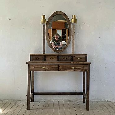 Для дома и интерьера ручной работы. Ярмарка Мастеров - ручная работа Туалетный столик с зеркалом и ящиками №0431. Handmade.