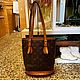 Винтаж:  Сумка-ведро Louis Vuitton. Сделано во Франции. Сумки винтажные. Chic bags. Интернет-магазин Ярмарка Мастеров.  Фото №2