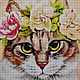 Order Kit of embroidery with beads ' KITTY'. Beaded embroidery from Laura. Livemaster. . Embroidery kits Фото №3