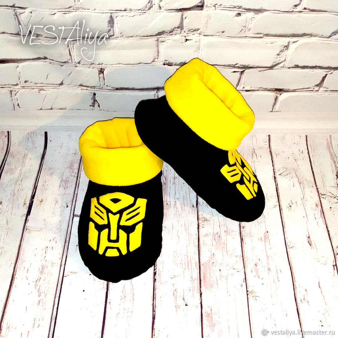 Slippers Transformers Bumblebee – заказать на Ярмарке Мастеров ...