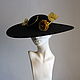 Заказать Шляпа "E. Schiaparelli". Hats by 'Ariadne's thread' Atelier. Ярмарка Мастеров. . Шляпы Фото №3